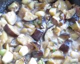 茄子とみょうがの油味噌炒め煮：覚書作り方7写真