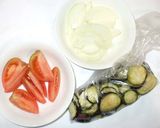 ナスと蒸し鶏のサラダ♪簡単トマト大葉と作り方8写真