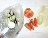 ナスと蒸し鶏のサラダ♪簡単トマト大葉と作り方7写真