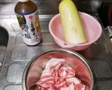 ☆大根と豚バラ肉のよせ鍋つゆ煮☆作り方1写真