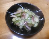 きゅうりと茗荷の酢の物作り方4写真