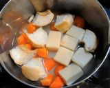 優しい味染み染み！車麩と高野豆腐の煮物！作り方2写真