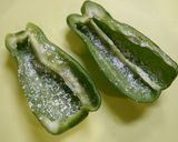 レンジで簡単！ピーマンのタルタル詰め作り方1写真