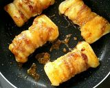 醤油麹de超簡単♡お餅の肉巻き♪作り方3写真
