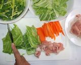 五目あんかけラーメン♪簡単野菜豚肉スープ作り方2写真