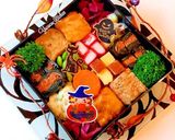 ハロウィン　モザイク弁当作り方1写真