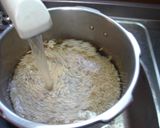 最もお手軽にキッチンヒーターで玄米炊飯作り方6写真