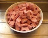 魚肉ソーセージで三色丼作り方1写真