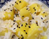 やさしい色のさつまいもご飯作り方3写真