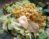 レタスとセロリとコーンのうま塩だれサラダ作り方2写真