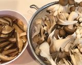 4種の木の子の炊き込みおこわ作り方1写真