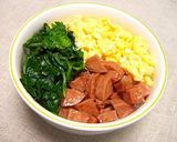 魚肉ソーセージで三色丼作り方5写真