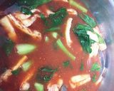旨みたっぷり♪トマト味噌汁作り方5写真