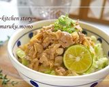 野菜も一緒に採れる★オイマヨの柔らか豚丼作り方6写真