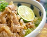 野菜も一緒に採れる★オイマヨの柔らか豚丼作り方8写真