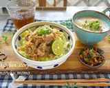野菜も一緒に採れる★オイマヨの柔らか豚丼作り方9写真