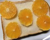 ラム酒香る❀みかんの甘塩トースト作り方2写真