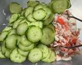 【簡単副菜】きゅうりとカニカマの甘酢和え作り方2写真