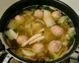 鶏団子と白菜のぽかぽか生姜入りスープ♡作り方3写真