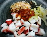 アケビ♥アケビとタコの梅肉和え作り方8写真