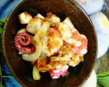 アケビ♥アケビとタコの梅肉和え作り方9写真