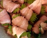 簡単甘酢鶏ささみ大葉チーズ巻き作り方6写真