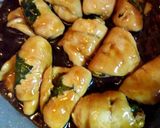 簡単甘酢鶏ささみ大葉チーズ巻き作り方9写真