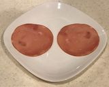 餃子の皮をレンチン、ハムチーズのブリトー作り方2写真