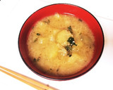 簡単！焼き茄子と紫蘇の実のお味噌汁♪作り方5写真