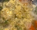 野菜たっぷりたまごスープ作り方6写真
