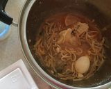 残ったキムチ鍋で！納豆キムチ雑炊作り方1写真