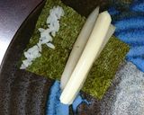 アケビ♥アケビとチーズの磯部巻き作り方5写真