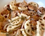 鶏肉とれんこんの甘辛炒め作り方5写真