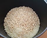 綺麗になれちゃう『丸麦&蒟蒻米の栗ご飯』作り方1写真