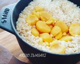 綺麗になれちゃう『丸麦&蒟蒻米の栗ご飯』作り方5写真