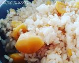 綺麗になれちゃう『丸麦&蒟蒻米の栗ご飯』作り方6写真