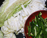 豚挽き肉と白菜ピーマンの青椒肉絲風炒め作り方1写真
