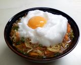 人参とメレンゲ卵のとろみ辛ラーメン作り方4写真