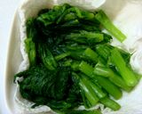 春菊のアボカド辛し和え作り方1写真