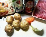 ひき肉とじゃがいも✿辛口シェパーズパイ作り方1写真