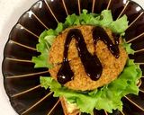 メンチカツでオープンサンド作り方4写真