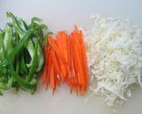野菜たっぷり！豆乳辛ラーメン作り方1写真