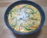 野菜たっぷり！豆乳辛ラーメン作り方4写真