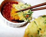 お好み焼き粉で！水菜とチーズのチヂミ作り方5写真