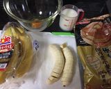 休日の朝食に バナナパンケーキ作り方1写真
