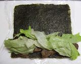 ✿焼肉ロール寿司～裏巻き✿作り方7写真