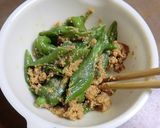 万願寺とうがらしの、ごまみそあえ作り方6写真