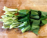 鶏むね肉と青梗菜の旨塩生姜スープ作り方1写真