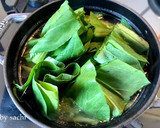 鶏むね肉と青梗菜の旨塩生姜スープ作り方5写真