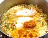 うま！はや！ボリューミー！辛ラーメン飯！作り方3写真